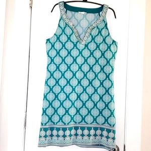 Alhambra Embroidered Trim Knit Dress